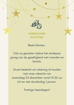 Winkel gesloten tussen kerstmis en nieuwjaar